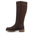 thumbnail image 3 of Journee Womens Zemmie Knee High Wide-Calf Round Toe Inside Zipper Quilted Shaft Comfort Casual Boots, 3 of 10