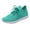 Green, variant on Big Size Women's Lightweight Walking Sneakers Casual Lace Up Flats Tennis Athletic Running Fashion Sport Shoes for Girls