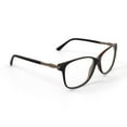 thumbnail image 3 of Walmart Women's WOP67 Square Prescription Eyeglasses with Case, Brown, 3 of 6