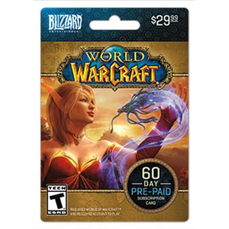 Blizzard Warcraft 60 Day Time Card $29.99 [Digital Download]