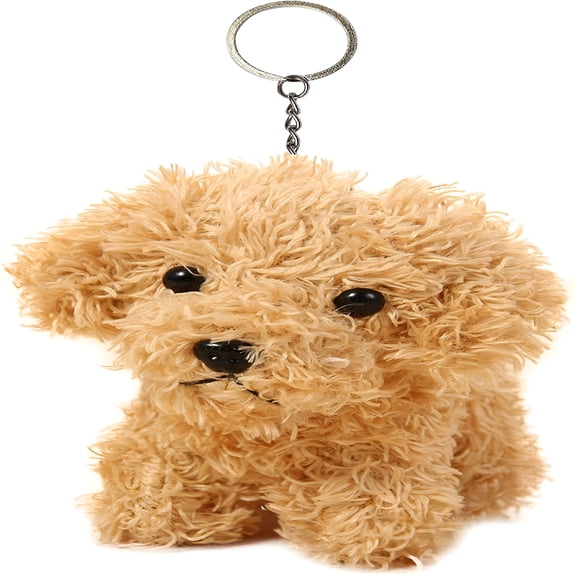 DESIGNICE Cute Stuffed Animal Dog Plush Keychain,Fashion Accessory Backpack Clips,Kindergarten Gift,Handbag Pendant,5 Inch