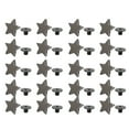 thumbnail image 1 of 20Pcs Star Shape Rivet Stud Button DIY Clothes Shoes Decoration Accessories with Screws Black Metal Color, 1 of 9