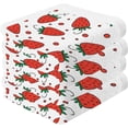 thumbnail image 2 of GZHJMY Strawberry Wash Cloths 6 Pack - 12 x 12 Inch Super Super Soft Washcloths for Your Face and Body - 100% Cotton Absorbent Baby Face Towel, 2 of 7
