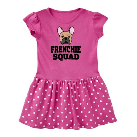 

Inktastic Dog Frenchie Squad Gift Toddler Girl Dress