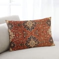 thumbnail image 2 of Geometric Stripe Boho Native Flower Print Standard Size Pillow Cover, Pillowcase Protectors with Zipper, Breathable Decorative Throw Pillow Case Cover, Pillow Shams for Couch Sofa 20x26Inch, 2 of 7