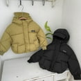 thumbnail image 4 of Godderr Kids Toddler Boys Girls Down Warm Cotton jacket 1-8Y Winter Hoodie Coats Fashion down Coats Baby Short Section Thickened Winter Jacket, 4 of 6