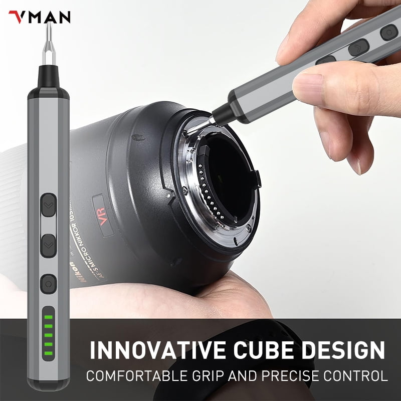VMAN 68in1 Electric Precision Screwdriver Set,64 Universal Magnetic Bits