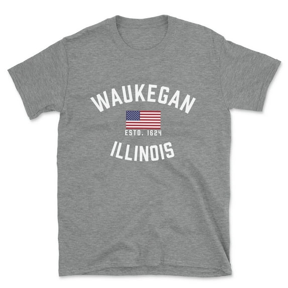 Waukegan Illinois Patriot Men's Cotton T-Shirt