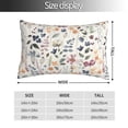 thumbnail image 2 of Fotbe Watercolor Floral Funda de Almohada Decorativa Estilo Occidental, Lujo en Algodón, Fundas para Almohadas King, Cojín Estampado para Decoración del Hogar-16"x24", 2 of 6