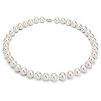 ADDURN 7-8mm White Freshwater Pearl Necklace with 14kt Fishhook Clasp, 18"