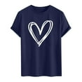 thumbnail image 3 of PNTUTB Men's Fashion Casual Valentine's Day Themed Prints Short Sleeve Crew Neck Loose Comfortable T-shirt, 3 of 5