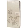 thumbnail image 2 of Wallet Case for Samsung Galaxy A03 Core,Classic Rose Flower Pattern Shockproof PU Leather Case with Magnetic Clasp and Card Slots Holder Cover for Samsung Galaxy A03 Core MG Golden, 2 of 16