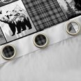 thumbnail image 4 of jejeloiu Cartoon Bear Paws Curtains Pack of 2 (42x84 Each),Happy Camping Life Curtains Blackout,Rustic Farmhouse Hunting Bedroom Curtains For Adults,Ultra Soft Home Decor, 4 of 6