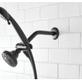 thumbnail image 3 of Mainstays Matte Black Shower Arm, 3 of 7