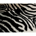 thumbnail image 2 of Luxe Faux Hide Rug 5.25x7.5 Zebra Black White Denton Design, 2 of 5