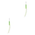 thumbnail image 2 of Naiovety 4 piezas de acero de alto carbono para peces, 5 anzuelos, señuelo profesional, accesorios de cebo para actividades al aire libre, verde luminoso Type2 NO2 Naiovety CBP234905, 2 of 6