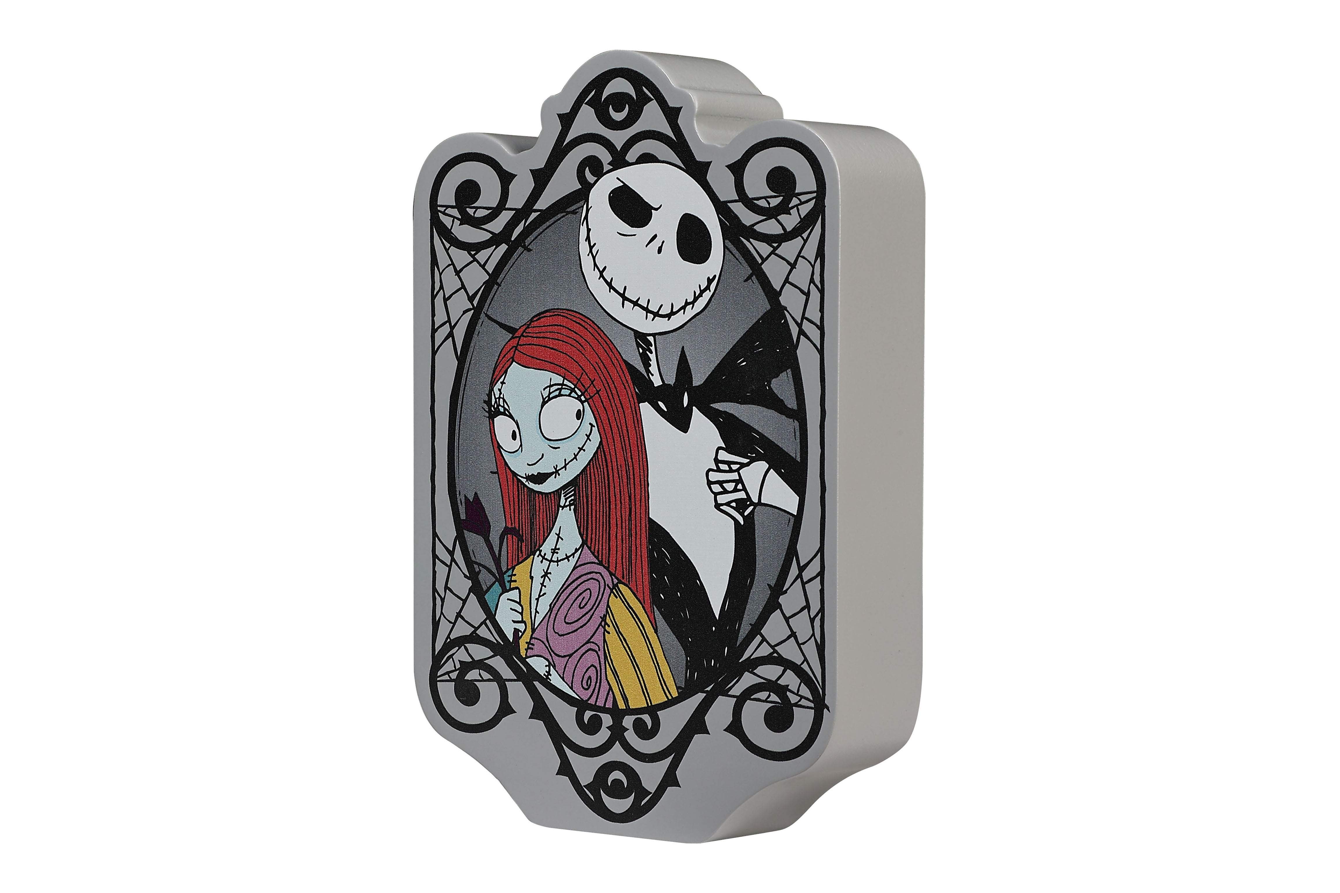 (2 pack) Disney Nightmare Before Christmas Jack & Sally Die-Cut MDF Block Mixed Media Art, 1 Piece, Child