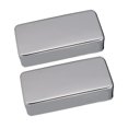 thumbnail image 1 of 2 Unids Sellado Pickups Cubierta Eléctricas - Plata CUTICAT Guitarra Humbucker Pickup Cover, 1 of 8