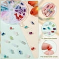 thumbnail image 4 of 90 piezas de cuentas de vidrio de 10 colores, 11,5 x 8 mm, espaciadoras de varilla de bambú, cuentas sueltas de vidrio de colores surtidos, 4 of 7