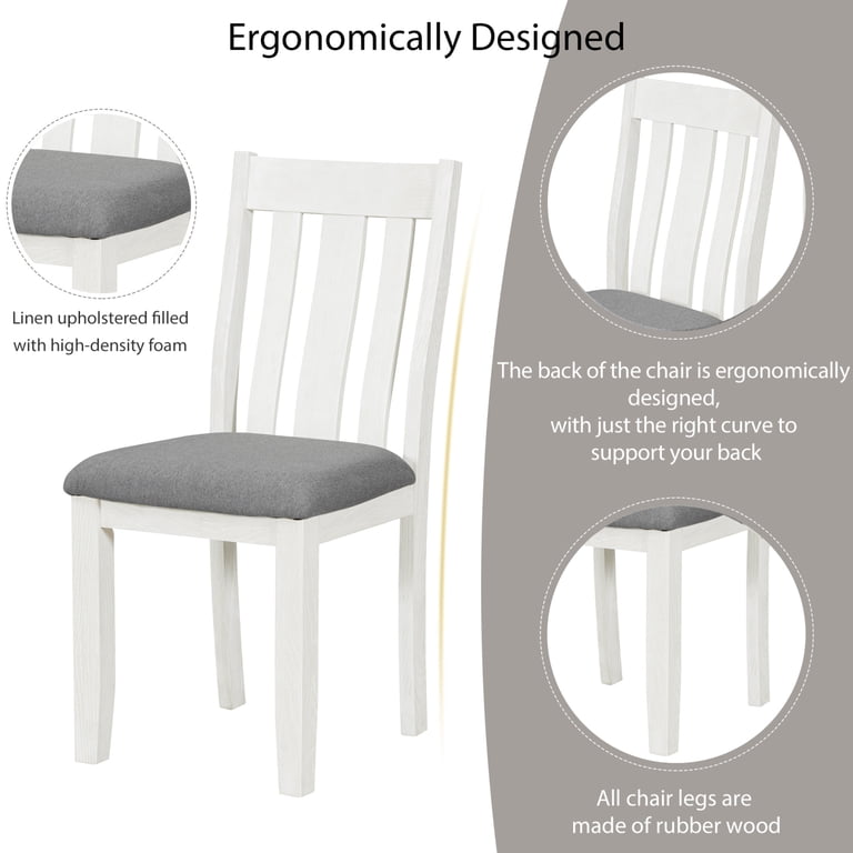 Retro Style 7-Piece Dining Table Set with Extendable Table and 6
