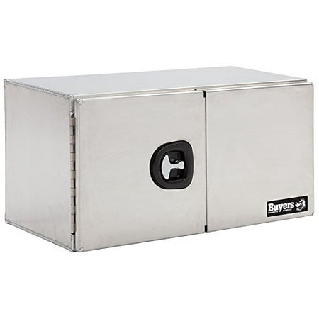 Buyers Products 1705315 Toolbox (Aluminum Smooth, 18X18X60, DBL BARN DR)