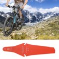 thumbnail image 4 of Soidarity Guardabarros de plástico para bicicleta, guardabarros trasero para bicicleta, suministros decorativos para ciclismo, color blanco Ciclismo Naranja Soidarity OD000762-05, 4 of 6