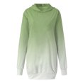 thumbnail image 4 of Winter Savings Clearance! Lindreshi Sweatshirts for Women Loose Fit with Hood Women's Fashion Gradient Hooded Pullover Pocket Thin Guards Dress Hooded Dress, 4 of 5