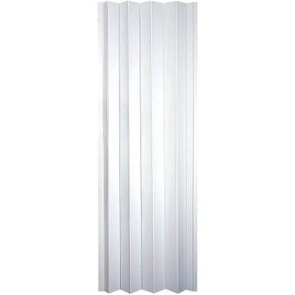 Contempra Interior Accordion Door with Magnet and Accompanying Striker for Multi Fold Interior Doors, Sand White