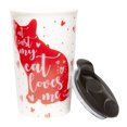 thumbnail image 2 of Taza de café Toynk Cat de cerámica con forma de gatito rojo, 270 ml, regalo, 9 onzas, 2 of 7