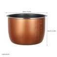 thumbnail image 2 of Luxshiny Electric Cooker Replacement Inner Pot in Multiple Colors, Aluminum Alloy for Versatile and Efficient Cooking, 2 of 8