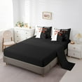 thumbnail image 3 of 7 Pieces King Size Valentine's Day Comforter Set,King Side Queen Side Bedding Set for Boys Girls,Love Heart Couple Lover Romantic (Comforter+Fitted+Flat Sheet+2 Pillowcases+2 Throw Pillow Covers), 3 of 5