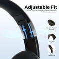 thumbnail image 3 of iJoy Auriculares Bluetooth sobre la oreja, inalámbricos y con cable, plegables, micrófono integrado, FM, ranura para tarjeta micro SD - (verde) adultos, niños, hombres y mujeres, 3 of 5