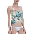 thumbnail image 4 of Bingfone Watercolor Sea Turtle Women's Sarong Swimsuit Cover Ups Bathing Suit Coverups Chiffon Beach Wrap Skirts, 4 of 7