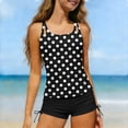 thumbnail image 5 of HAOTAGS Girls Swimsuit Sets,Quick-drying Printed Surf Bikini With Padded Summer Two-Piece Set Black Size 7, 5 of 9