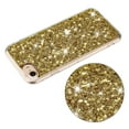 thumbnail image 4 of Allytechgroup Glitter Bling Case Compatible with Apple iPhone SE 2022/2020 3rd 2nd Gen iPhone 7 8 for Girls Women, Slim Fit Soft TPU Back Cover Anti-Scratch Bumper Shockproof Phone Case, Gold, 4 of 5