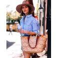 thumbnail image 6 of Zeagoo Womens Button Up Shirt Loose Drop Shoulder Blouses Long Sleeve Soft Office Dress Collar Shirt with Pockets, 6 of 6