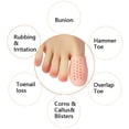 thumbnail image 3 of Big Toe Caps 10 Pack Breathable Gel Toe Cover Protector Sleeve Great to Cushion Toe and Provide Pain Relief from Corns, Blisters Toenails for Woman and Man, 3 of 6