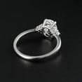 thumbnail image 2 of Cora Jewellery 1.5CT Muse Setting Oval Moissanite Engagement Ring For Women, 14K White Gold, 2 of 7