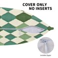 thumbnail image 5 of Multi-Size Linen Sofa Pillow Cover Invisible Zipper Open And Close Strong Use For Sofa Chair Garden Sofa Car Lightseagreen Colorful Houndstooth_2 20"X20", 5 of 8