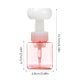 thumbnail image 3 of Dispensador de jabón líquido PETG de 250 ml, botella con bomba de espuma en forma de flor, botella de plástico vacía transparente con dispensador de espuma, botella de almacenamiento de gel de ducha, 3 of 14