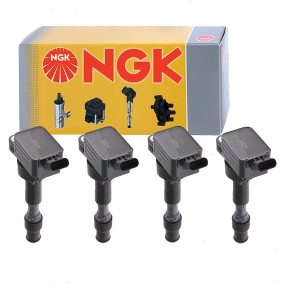 4 pc NGK Ignition Coils compatible with Hyundai Veloster 2.0L L4 2019