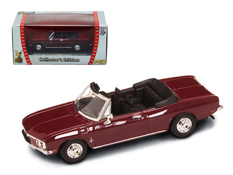 Road Signature 1969 Corvair Monza Convertible Burgundy 1/43 Scale Diecast Car 