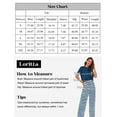 thumbnail image 3 of Loritta Lounge Set Womens 2 Piece Outfits Short Sleeve Round Neck Pajamas Striped Sleepwear Pants for Women S-2XL, 3 of 6