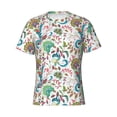 thumbnail image 4 of Vsdgher Fairy Flower Print Men's Dry Fit Mesh Athletic Shirts Moisture Wicking Tennis T-Shirt Tops, 4 of 9