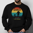 thumbnail image 2 of Dad the Man, the Myth, the Legend Design Unisex Printed Round Neck Sweatshirt Long-Sleeve T-Shirt Base Layer,Sizes S-2XL, 2 of 5