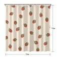 thumbnail image 5 of Strawberry and Dot Beige Pattern Modern Waterproof Shower Curtain Set with 12 Hooks, Washable Decorative Bathroom Shower Curtain, 5 of 6