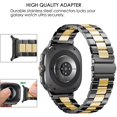 thumbnail image 2 of BANDOVA No Gap Stainless Steel Metal Band Compatible with Samsung Galaxy Watch Ultra 2 / 1 (47mm), Business Replacement Strap for Women Men, BlackGold, 2 of 7
