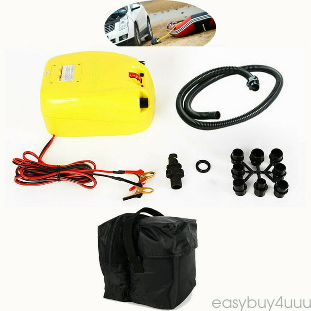 12V High Pressure Air 12PSI Electric Pump for Inflatable Boats Rafts