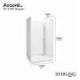 thumbnail image 2 of Sterling 72250100 Accord 42" X 37-1/4" X 77" Vikrell Shower - White, 2 of 6