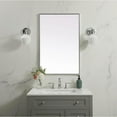 thumbnail image 3 of Elegant Decor Metal Frame Rectangle Mirror 24x36 Inch in Silver, 3 of 12